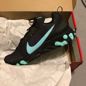 Brand New Nike React Element 55 Black/Blue size 10